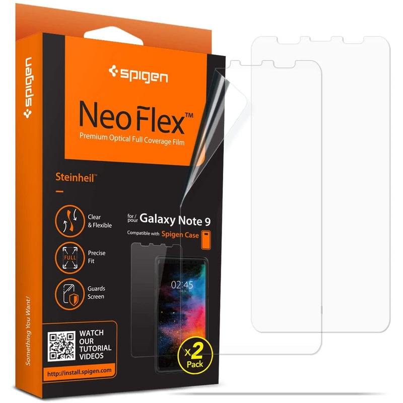 Samsung Galaxy Note 9 screen protector NeoFlex TPU film close-up