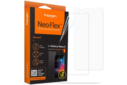 NeoFlex screen protector showing wet installation process