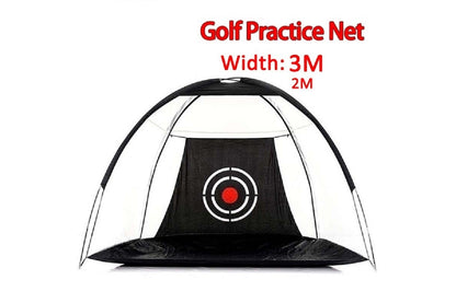 Close-up of black polyester mesh on golf practice net 3M