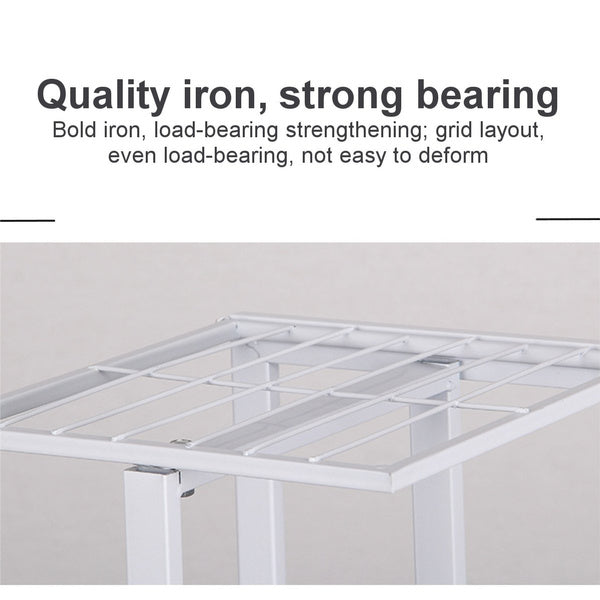 8 Tier Flower Stand Plant Pot Rack 9 pots Black