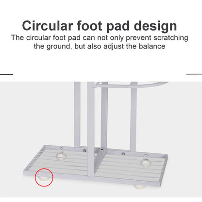 8 Tier Flower Stand Plant Pot Rack 9 pots Black