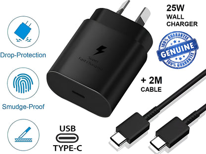 Samsung 25W Fast Charger With Type C Cable Replacement