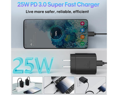 Samsung 25W Fast Charger With Type C Cable Replacement