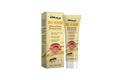 Close up of cream texture from bee venom removal cream