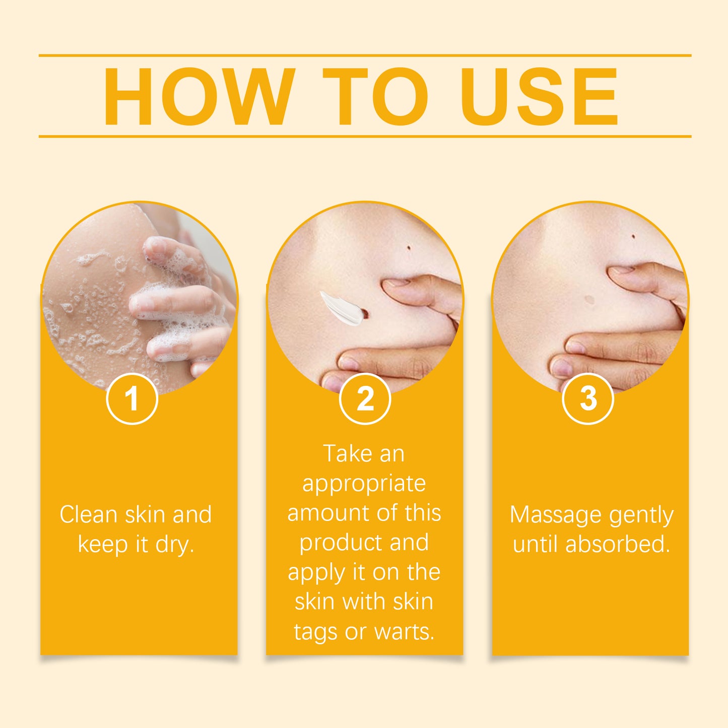 Bee venom cream used on neck area for skin repair