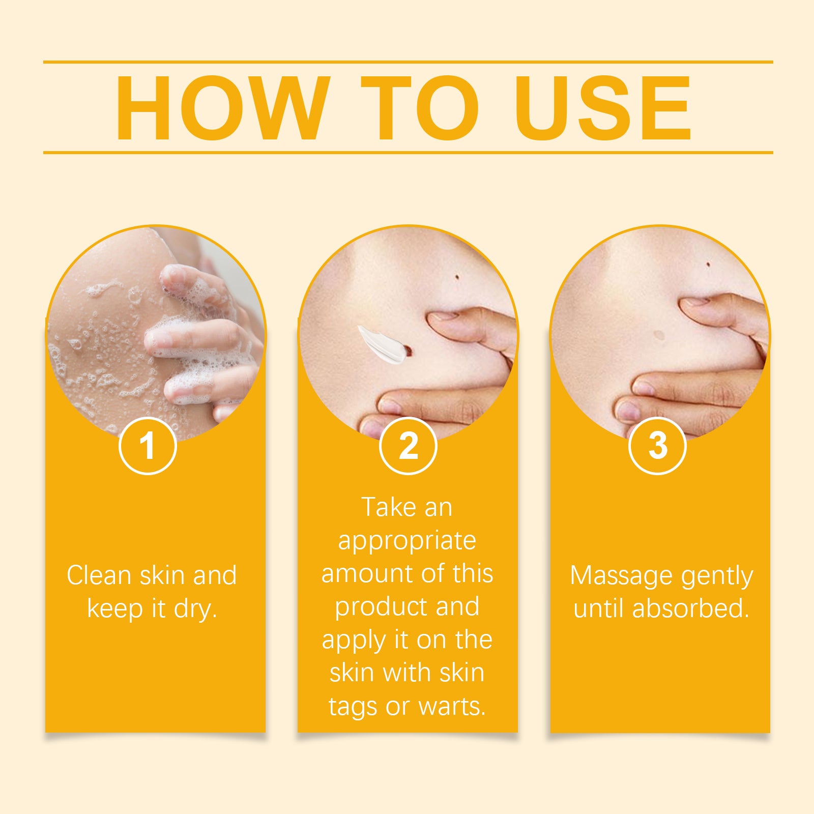 Bee venom cream used on neck area for skin repair