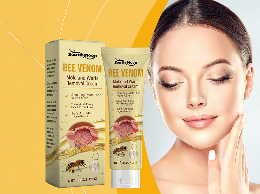 Bee venom cream tube placed on wooden surface in NZ setting