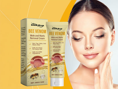 Bee venom cream tube placed on wooden surface in NZ setting