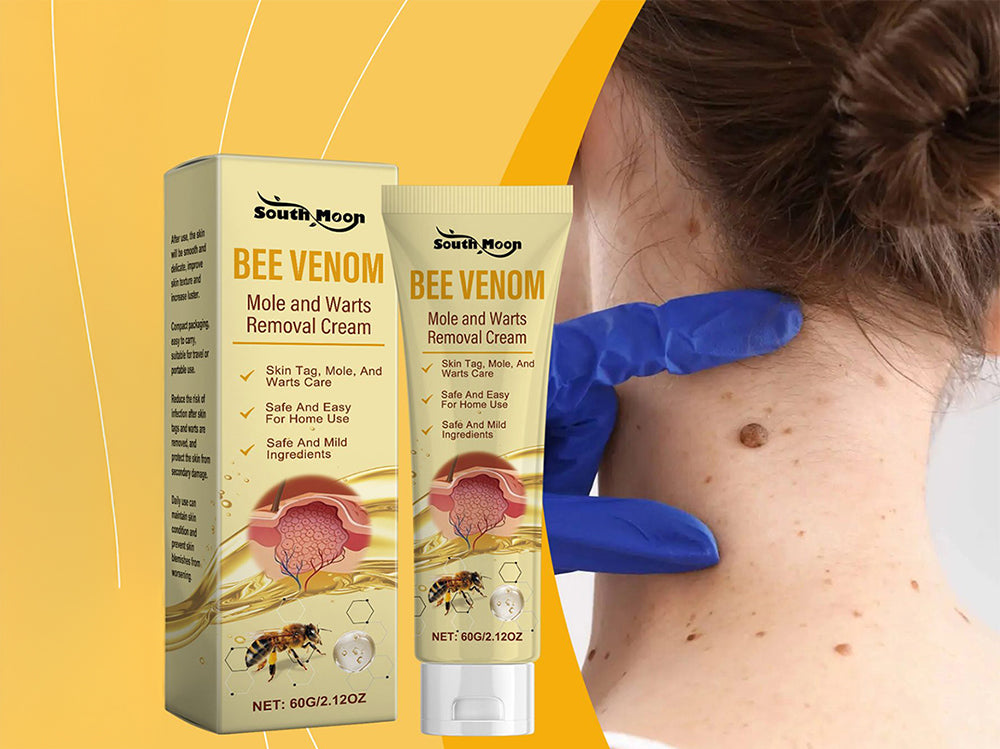 Bee venom cream tube placed on wooden surface in NZ setting