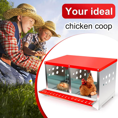 Chicken Nesting Box with 2 Nests
