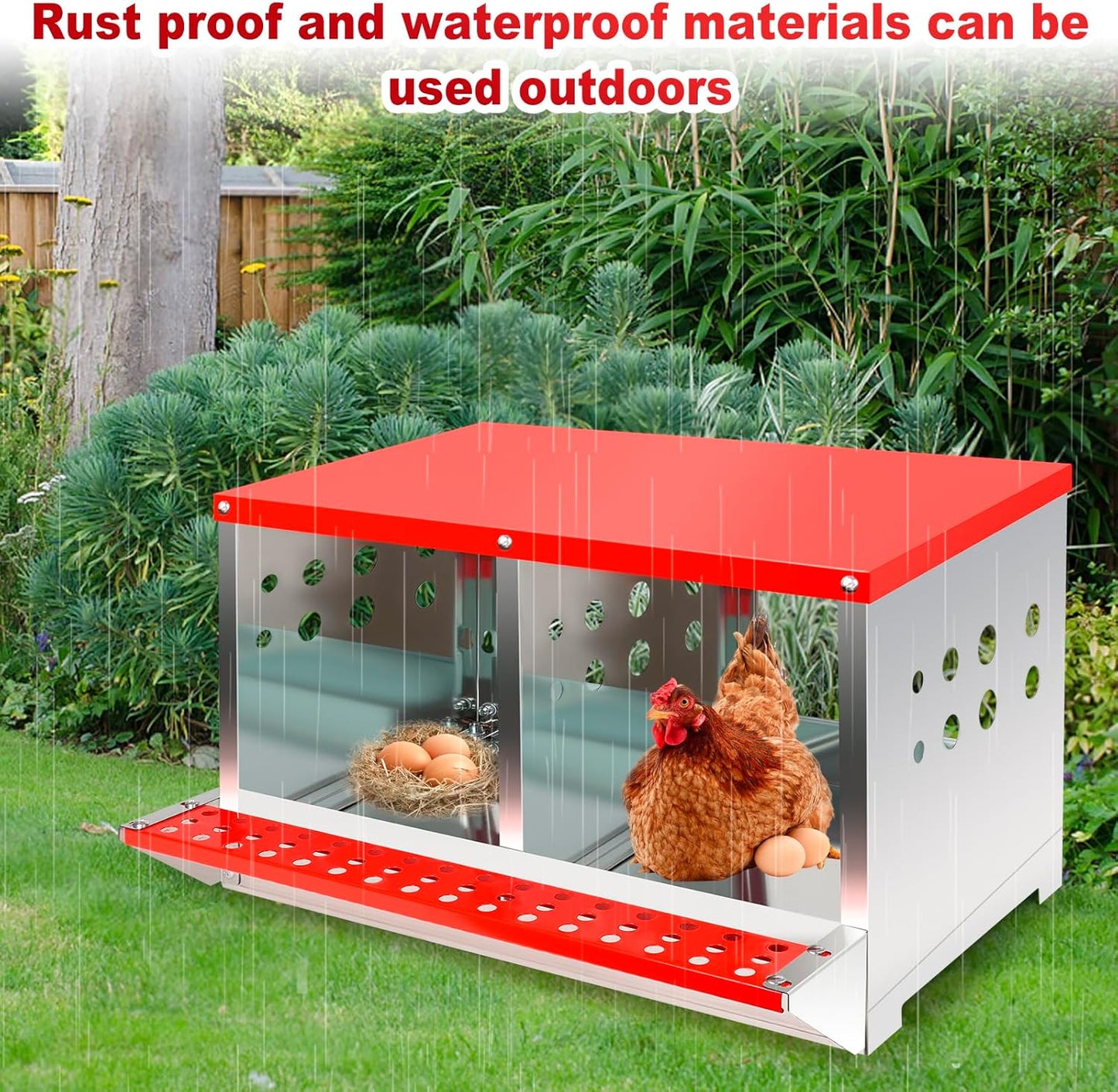 Chicken Nesting Box with 2 Nests