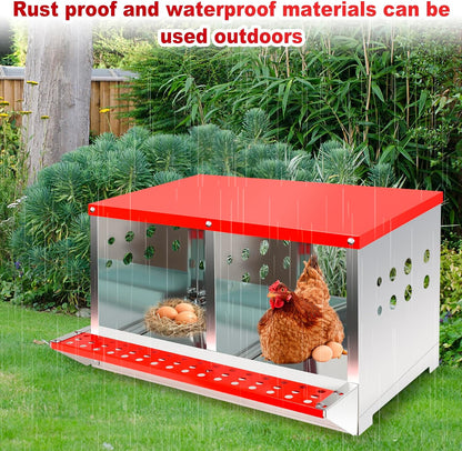 Chicken Nesting Box with 2 Nests