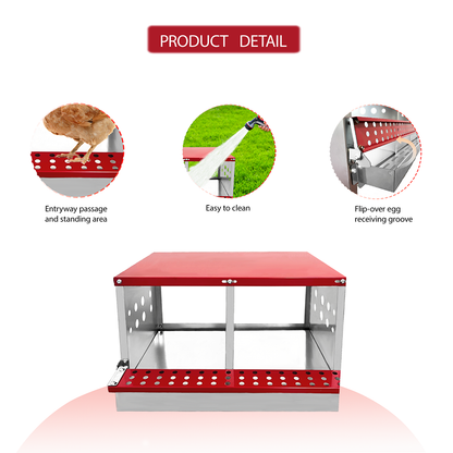 Chicken Nesting Box with 2 Nests