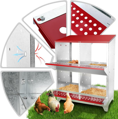 Chicken Nesting Box 4 nests