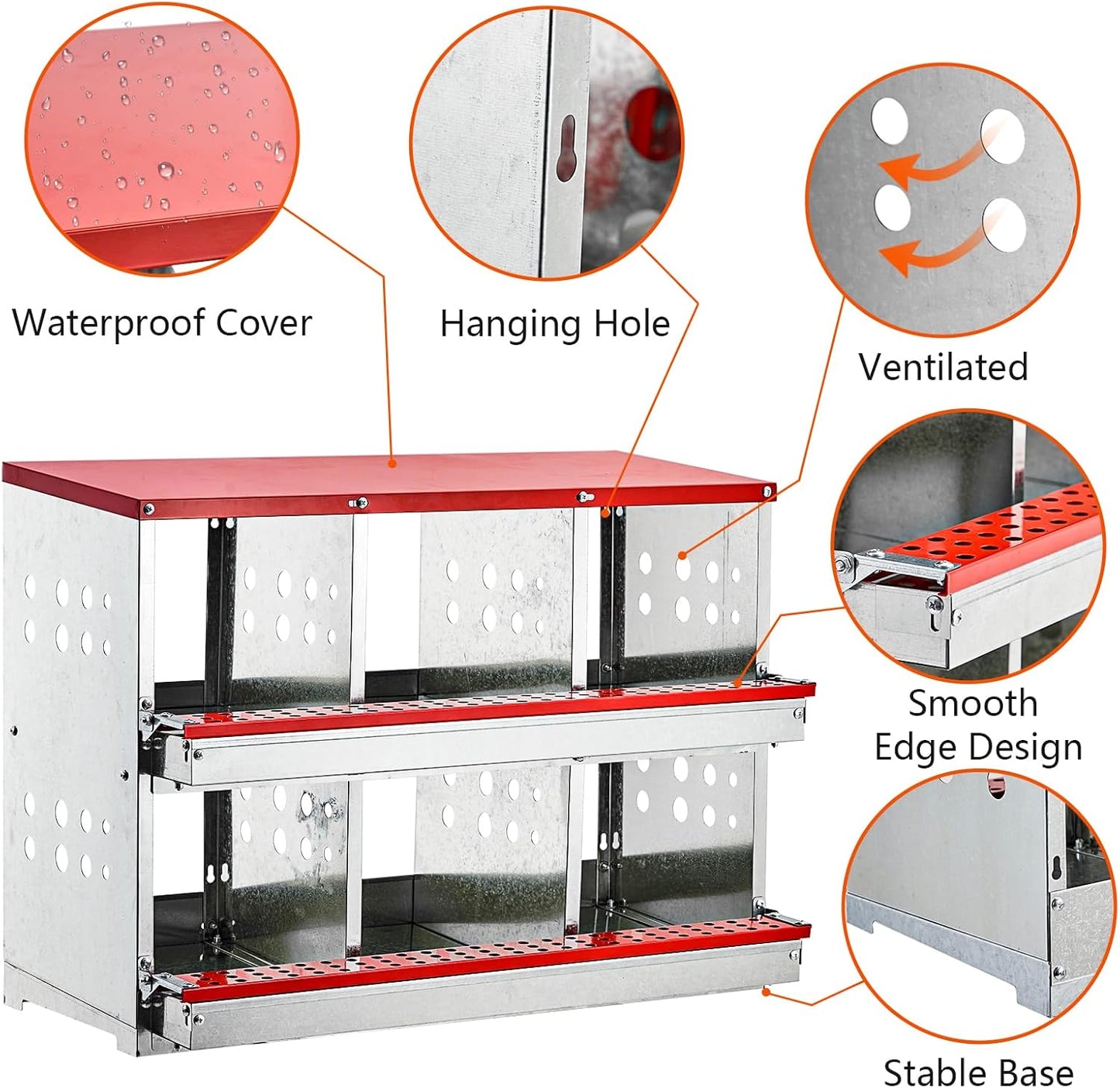 Chicken Nesting Box Egg Perch