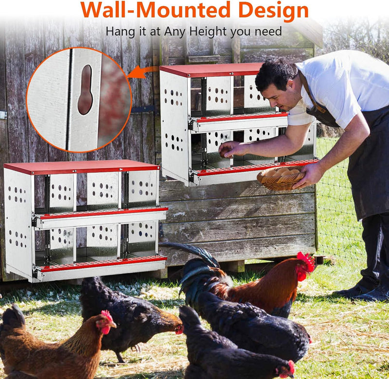 Chicken Nesting Box Egg Perch