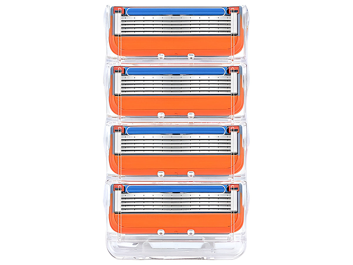 Replacement razor blades showing compact design and easy fit