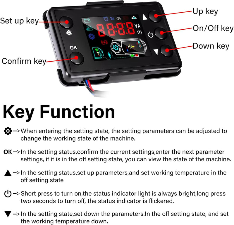 Diesel Air Heater Controller & Switch