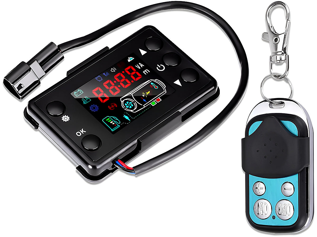 Diesel air warmer controller with manual fuel filling mode indicator