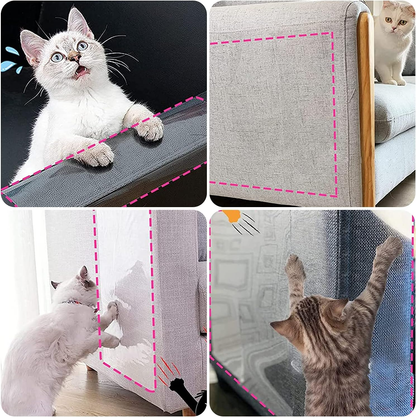 4PCS Pet Cat Anti Scratch Guard Mat