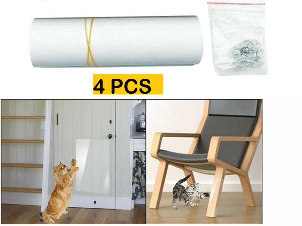 4PCS Pet Cat Anti Scratch Guard Mat