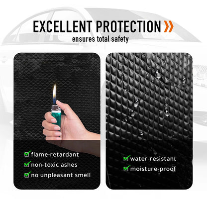 Sound deadener mat used in camper van ceiling for vibration dampening