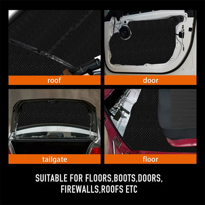 Sound deadener car insulation mat resisting water and cold conditions