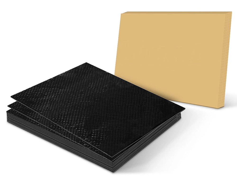 Mat installed inside car door panel for noise reduction