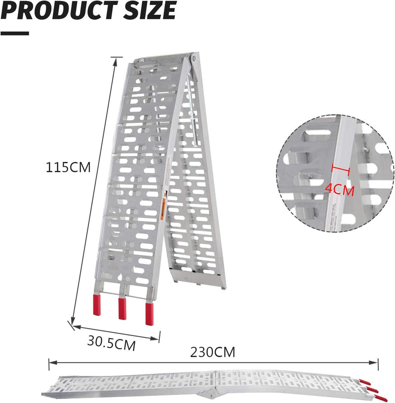 Folding Ramps 680KG Loading Capacity ATV Loading Ramps