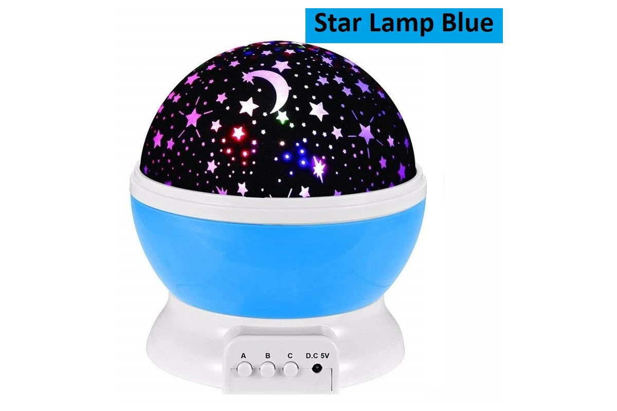 Close up of starry sky night light LED projector with ABS shade