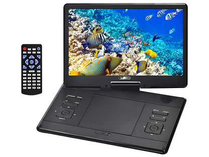 Close-up of DVD slot on portable DVD player 14inch