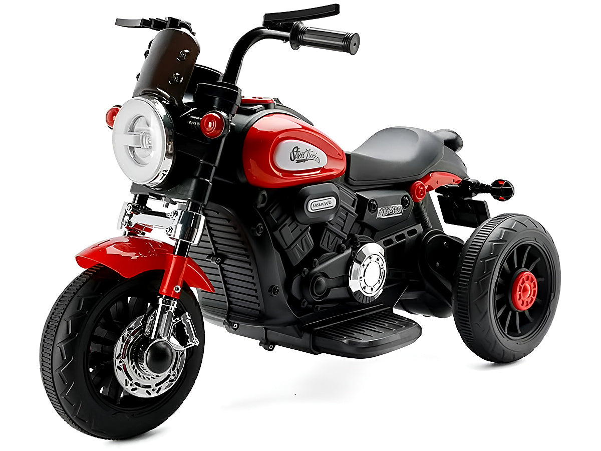 Rear view showing storage basket on Ride On Bike motorcycle toy