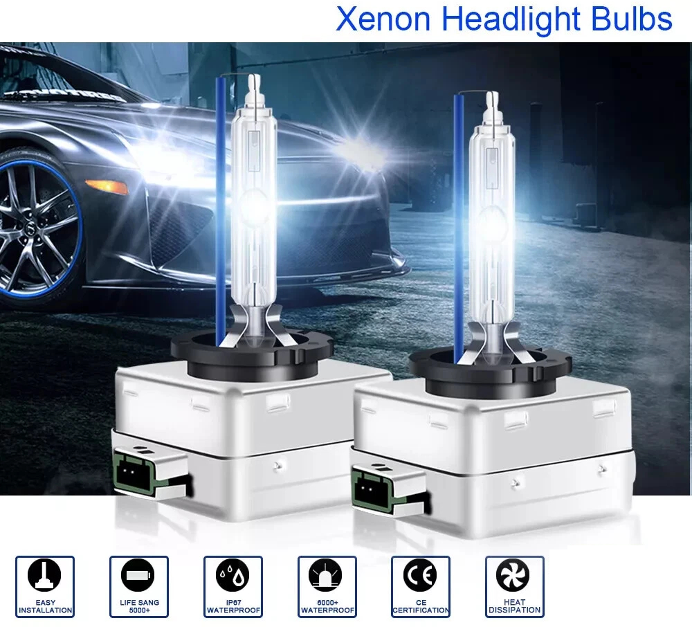 Xenon HID Headlight Bulbs 6000K D3S