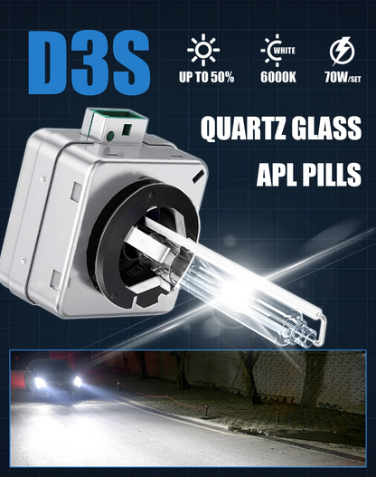 Xenon HID Headlight Bulbs 6000K D3S