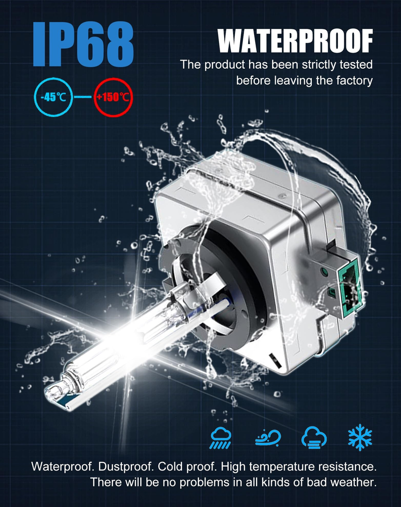 Xenon HID Headlight Bulbs 6000K D3S