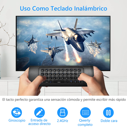 Wireless Air Mouse Remote with Keyboard