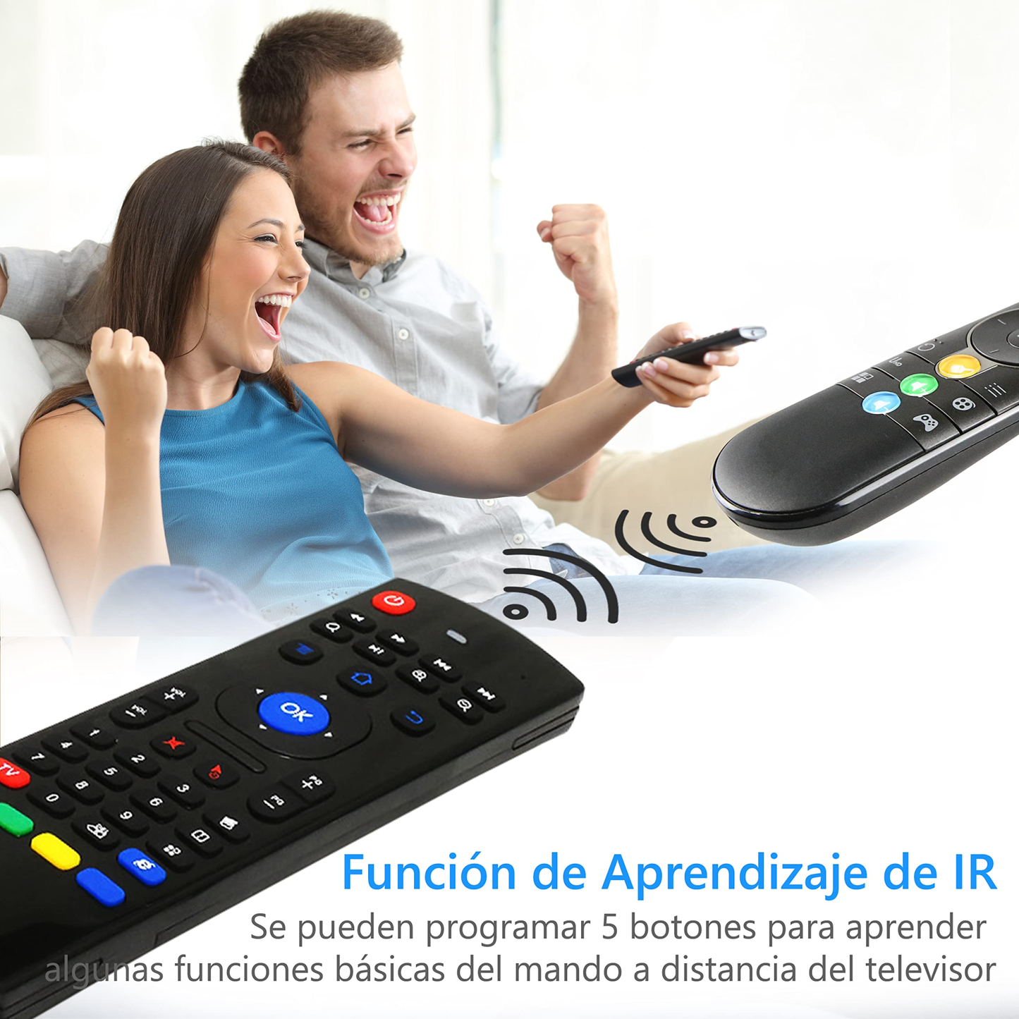 Wireless Air Mouse Remote with Keyboard