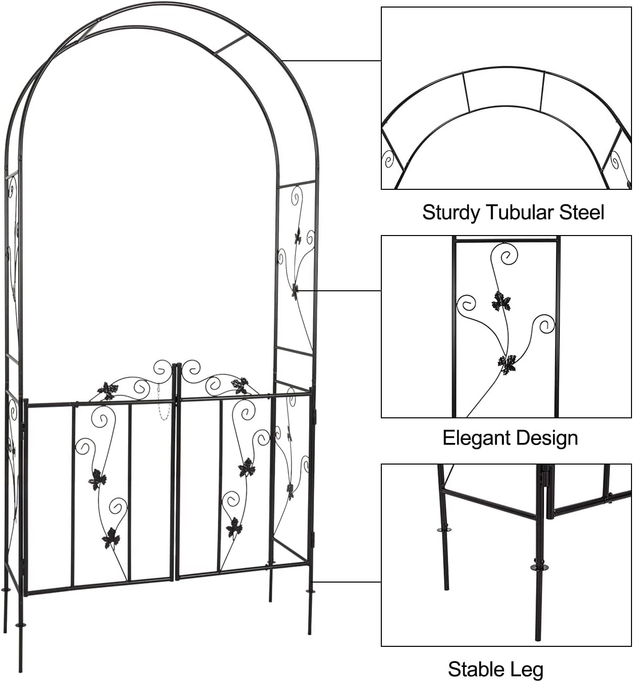 Garden Archway Arch Rack Stand