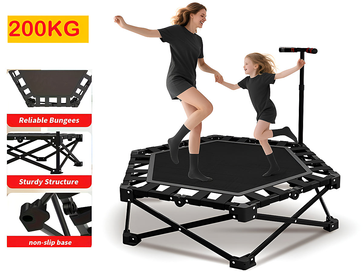Fitness trampoline rebounder compact size for home gym