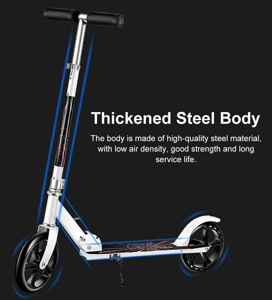 Kids scooter height adjustable with large 200 mm PU wheels