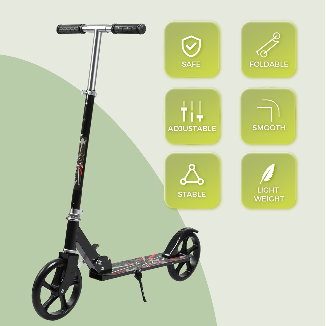 Kids scooter height adjustable lightweight aluminium frame