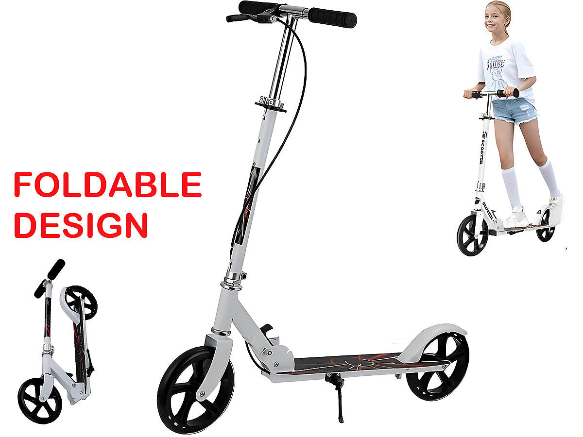 Kids scooter folded size showing portability