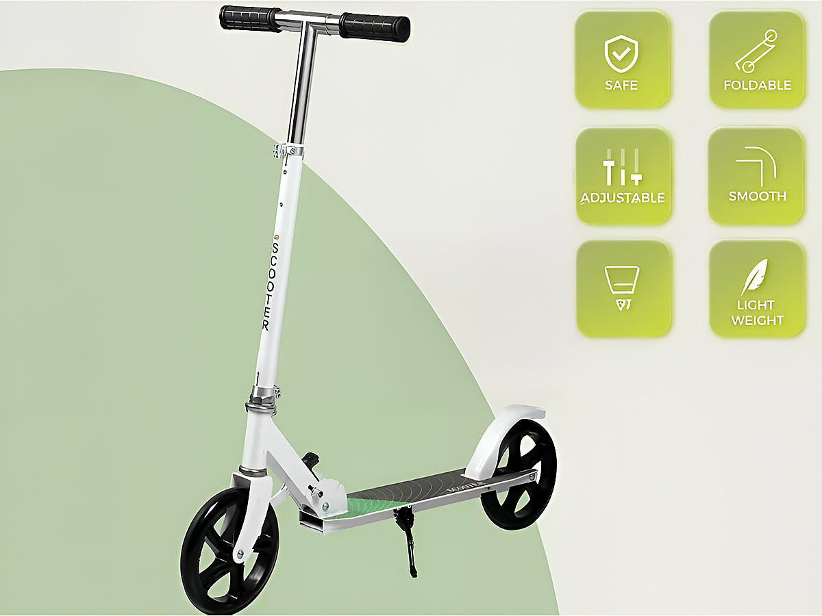 Kids scooter folded size showing portability