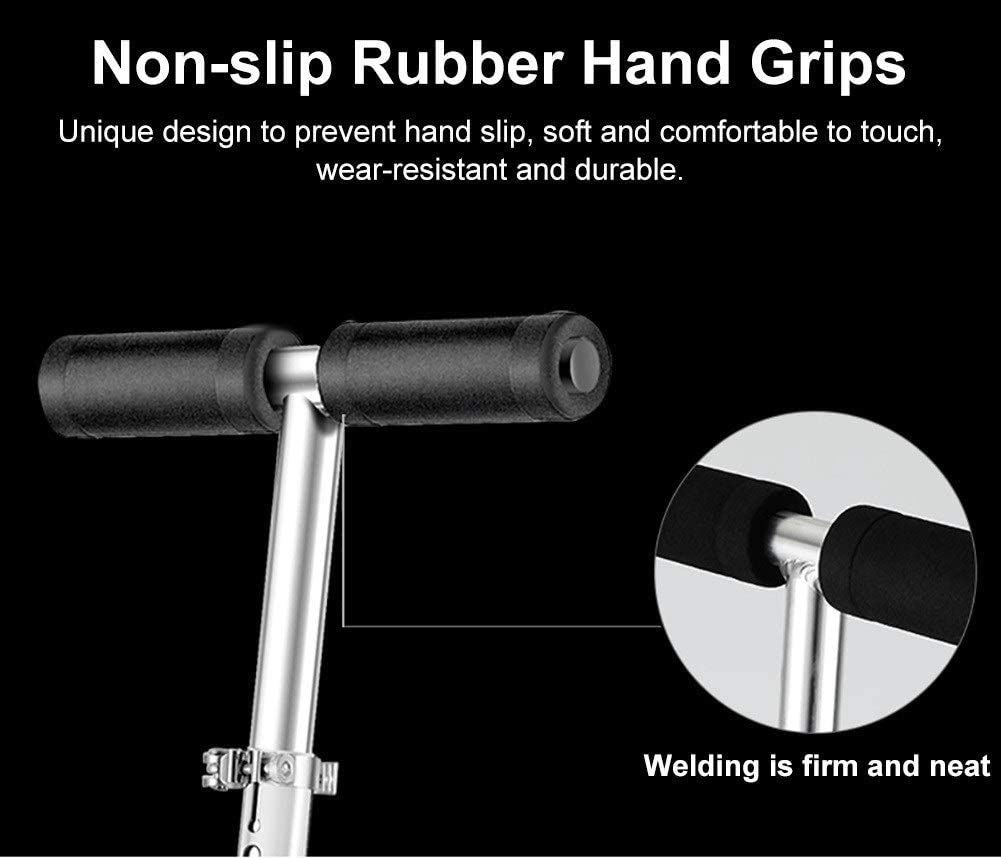 Top view of kids scooter adjustable handlebar