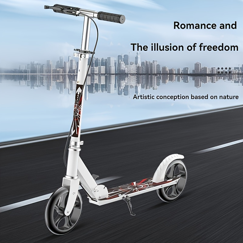 Kids scooter folded size showing portability