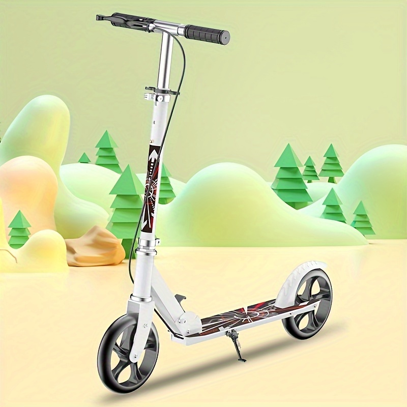 Kids scooter folded size showing portability