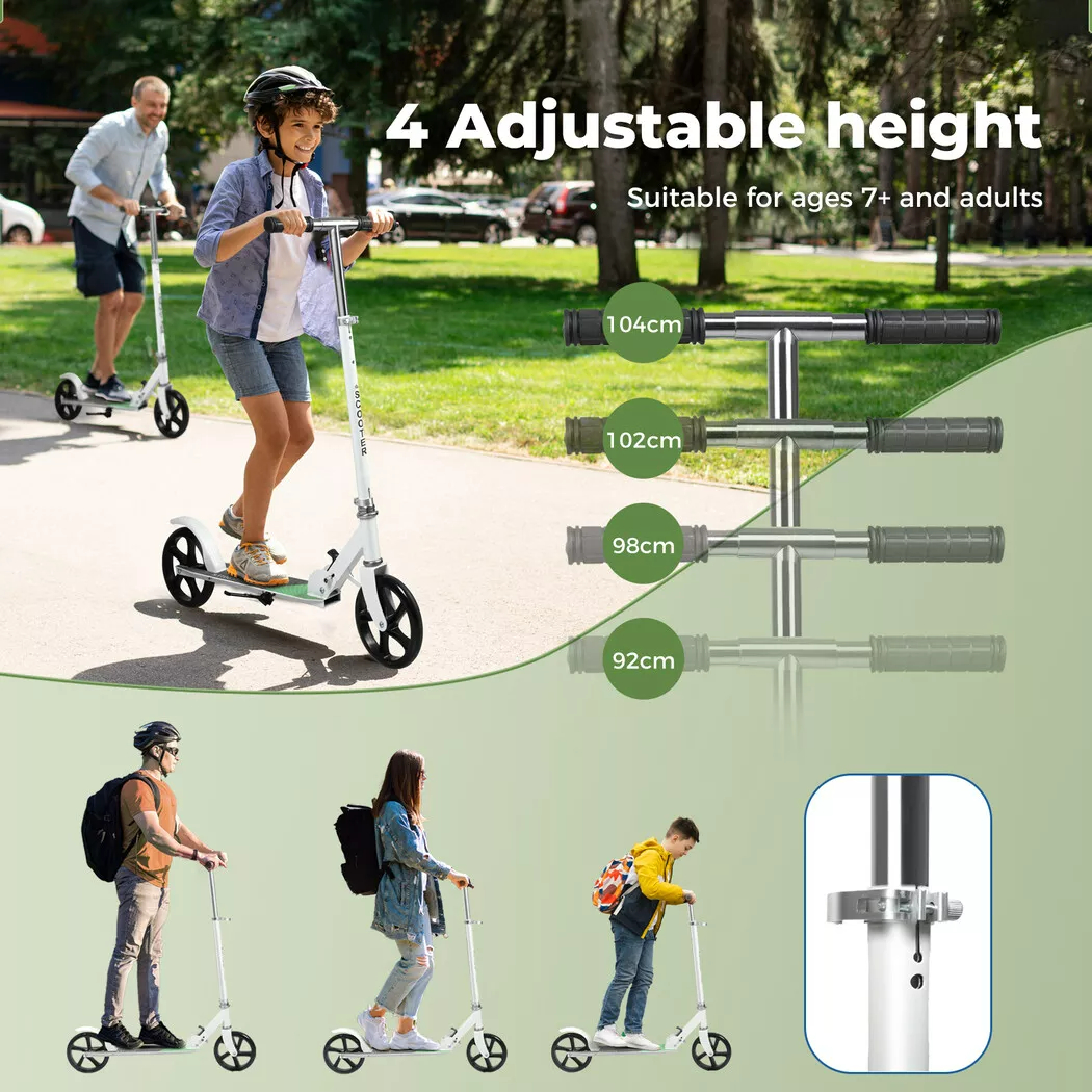 Kids scooter anti slip deck in white colour