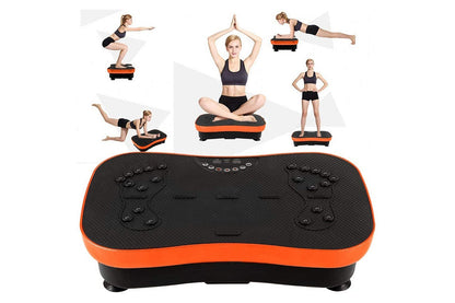 Side angle of vibration plate exercise machine with plastic body