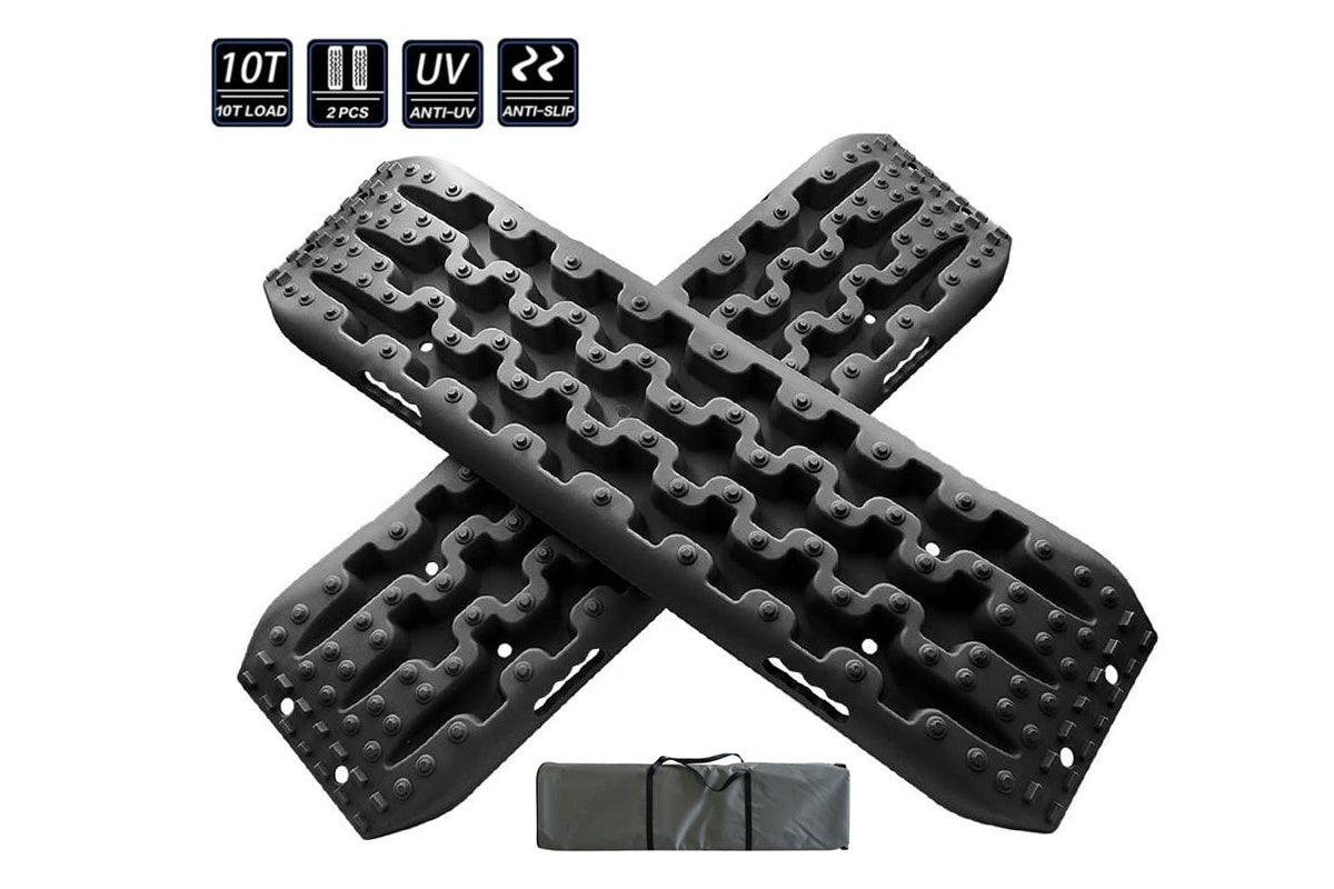 Side view of Recovery Track with raised spikes for grip