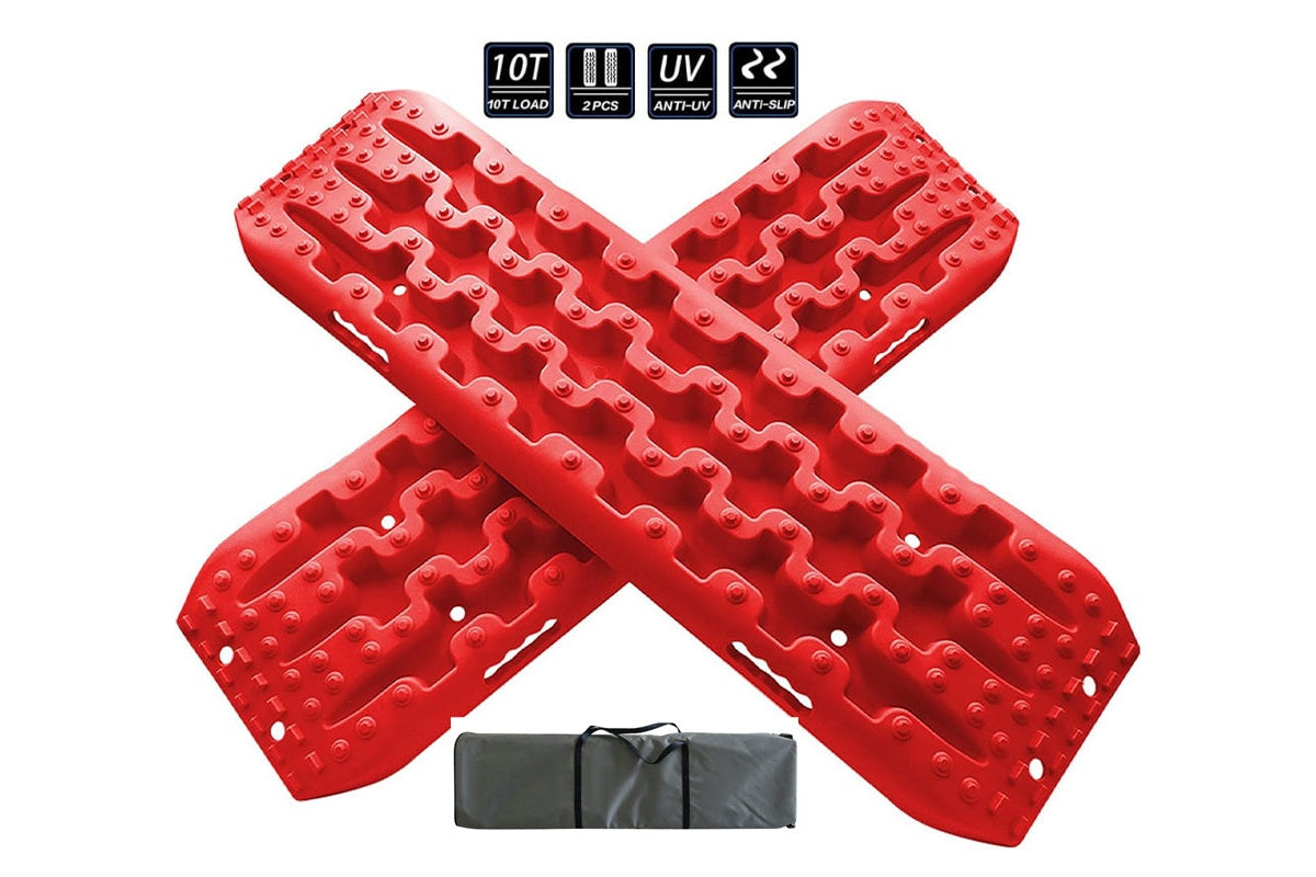 Close-up of Recovery Track nylon material and raised spikes